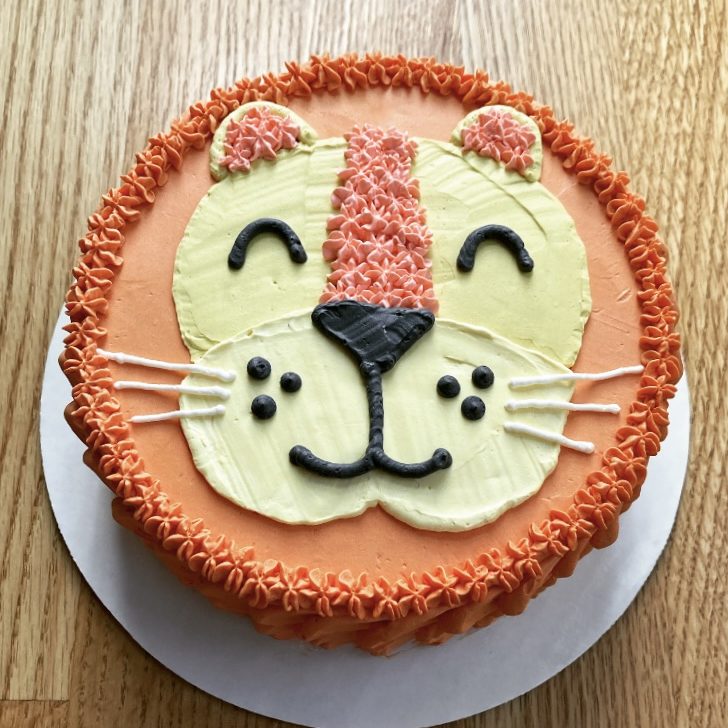 Lion birthday cake
